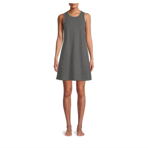 Secret Treasures Gray Tank Chemise w Pockets - Picture 1 of 3
